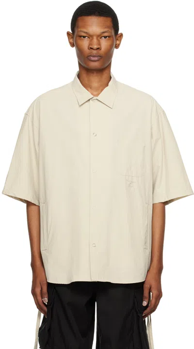 Undercoverism Beige Patch Pocket Shirt In Lightbeige