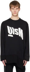 Undercoverism Black Asymmetric Sweatshirt In Black
