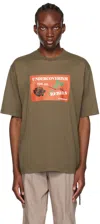 Undercoverism Brown Graphic T-shirt In Brown