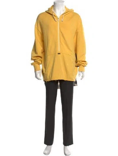 Pre-owned Undercoverism Crew Neck Long Sleeve Hoodie In Yellow