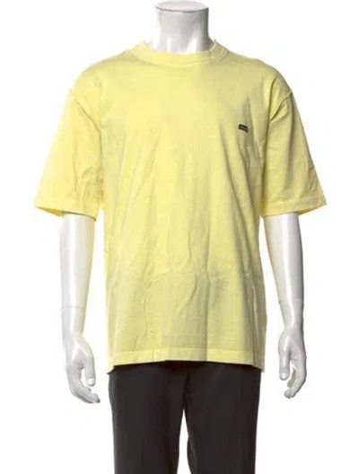Pre-owned Undercoverism Crew Neck Short Sleeve T-shirt In Yellow
