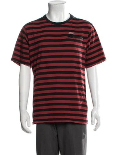 Pre-owned Undercoverism Striped Crew Neck T-shirt In Black/red