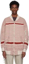 Undercoverism Taupe Graphic Bomber Jacket In Beige Base