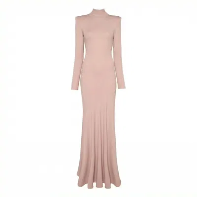 Underflirty Women's Neutrals Daria Long Beige Dress In Sand