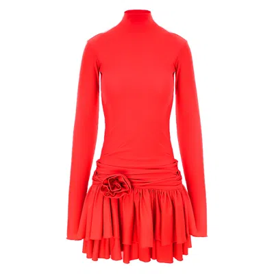 Underflirty Women's Silene Mini Ruffles Red Dress