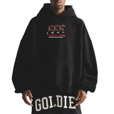Undergold Dreamers "never Back Down" Hoodie In Black