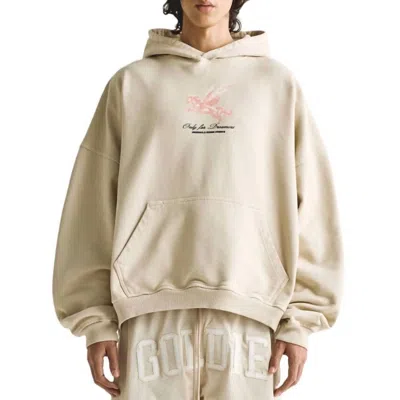 Undergold Dreamers Pegasus Boxy Hoodie In Cream In White