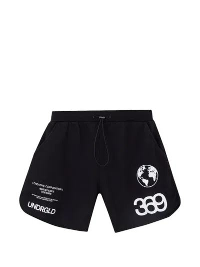 Undergold Golden Heritage Basic Biased Shorts In Black