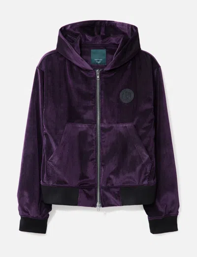 【Undermycar】FLORAL SAFETY PIN ASSASSIN VELVET ZIPUP HOODIE ☆Undermycar☆FLORAL SAFETY PIN ASSASSIN VELVET ZIPUP HOODIE