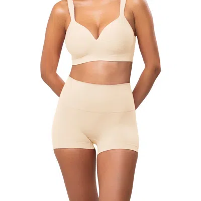 Underoutfit Smoothing At Waist Boyshort In Pink