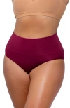 Underoutfit Smoothing At Waist Brief In Burgundy