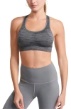 Underoutfit The Nowsunday Racerback Sports Bra In Gray