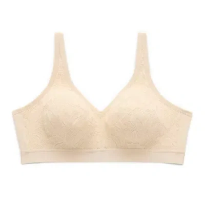 Underscore Cotton Unlined Wireless Full Coverage Bra In Sand