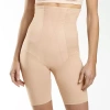Underscore Innovative Edge High-waist Thigh Slimmers In Sand