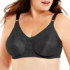 Underscore Lace Trim Underwire Unlined Full Coverage Bra In Black