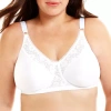 Underscore Lace Trim Underwire Unlined Full Coverage Bra In White