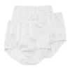 Underscore Nylon Womens 3 Pack Brief Panty In White