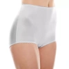 Underscore Rainbow Stretch Satin Control Briefs In White