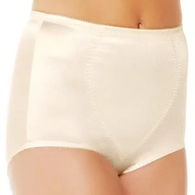 Underscore Rainbow Stretch Satin Tummy Panel Control Briefs In Sand
