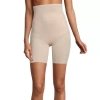 Underscore Tummy Tux High Waist Long Leg Thigh Slimmers In Sand