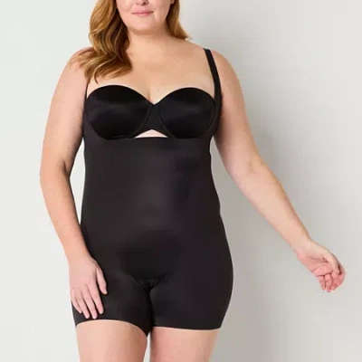 Underscore Wear Your Own Bra Thigh Slimmer In Black