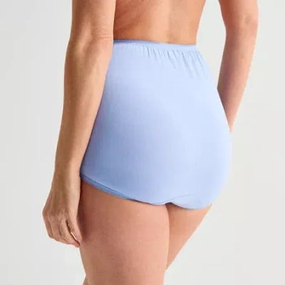 Underscore Womens Average + Full Figure Brief Panty 382913 In Blue