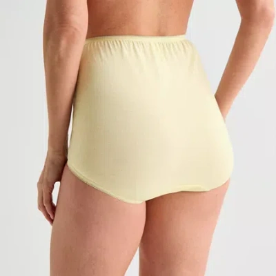 Underscore Womens Average + Full Figure Brief Panty 382913 In Yellow