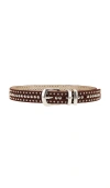 Understated Leather Hold Em Belt In Brown