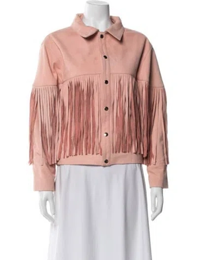 Pre-owned Understated Leather Jacket In Neutral