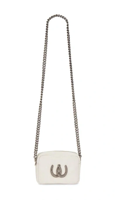 Understated Leather Lady Luck Camera Bag In White