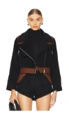 Understated Leather Love Story Jacket In Black