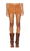 Understated Leather X Revolve Perfect Suede Short In 탠