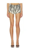 Understated Leather X Revolve Zebra Short In White