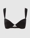 Understatement Balconette Bikini Top Black In Black