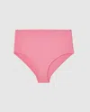 Understatement Highwaist Bikini Briefs Candy Pink In Gold