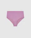 Understatement Highwaist Bikini Briefs Lavender In Burgundy
