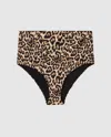 Understatement Highwaist Bikini Briefs Leopard In Gold