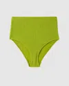 Understatement Highwaist Bikini Briefs Matcha In Gold