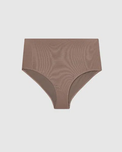 Understatement Highwaist Bikini Briefs Mauve In Gold