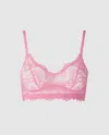 Understatement Lace Balconette Candy Pink In Pink