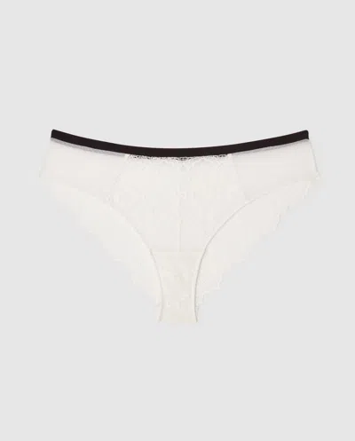 Understatement | Lace Cheeky - White/black | Trouseries In Multi