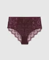 Understatement Lace Highwaist Briefs Cherry In Burgundy