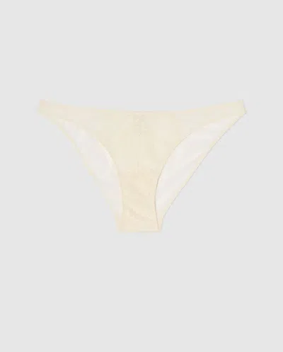 Understatement | Lace Mesh Bikini Briefs - Cream | Trouseries In White