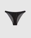 Understatement Lace Mesh Bikini Briefs Black In Black