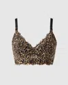 Understatement Lace Nursing Bralette Leopard In Animal Print