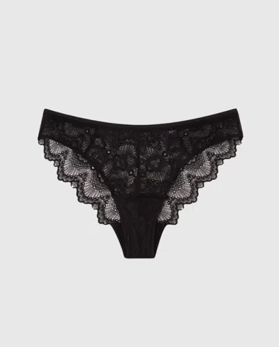 Understatement | Lace Period Cheeky - Black | Trouseries
