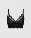 Understatement Lace Support Bra Black In Black