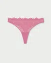 Understatement Lace Thong Candy Pink In Pink