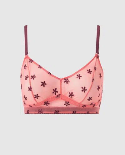 Understatement | Mesh Balconette - Coral/cherry | Bralettes