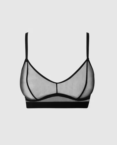 Understatement Mesh Balconette Black